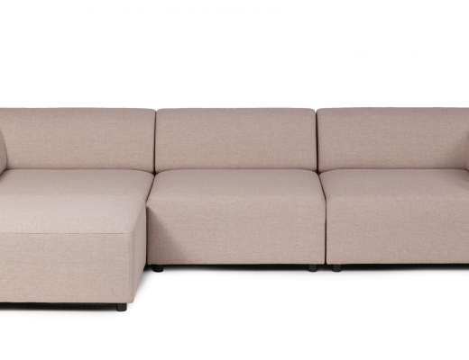 hygge sofa med longchair/pall